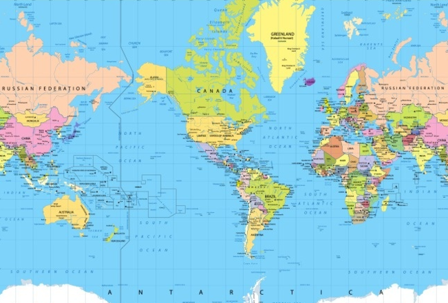9 невероятно интересных карт - меняем представление о мире